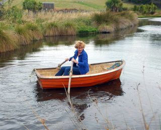 The small lake at our destination.